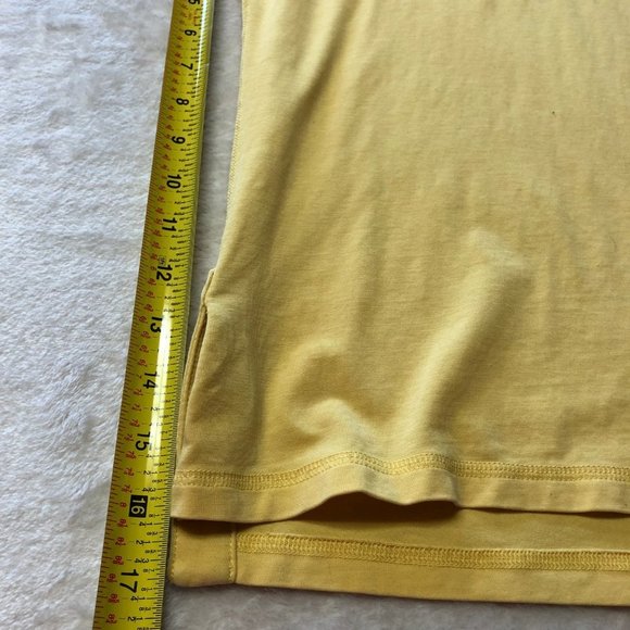 LULULEMON Yellow Polo Short Sleeve Men's Shirt Size 8 - Picture 7 of 8